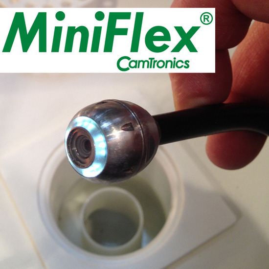 Camtronics MiniFlex Pipe Inspection Camera for small-diameter pipes of all materials