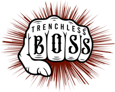 Trenchless Boss Logo for Trenchless Pipe Lining CIPP Piperelining Supplies and Equipment