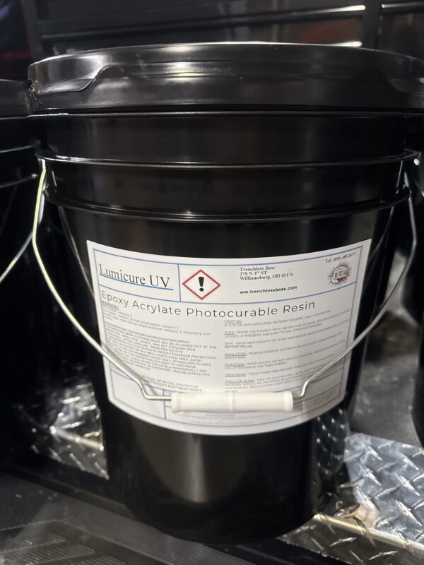 Bucket Lumicure UV Resin for Trenchless Pipe Repair